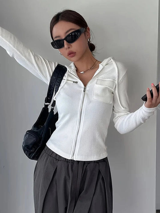 Jersey Cropped Hoodie