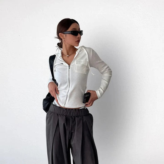 Jersey Cropped Hoodie