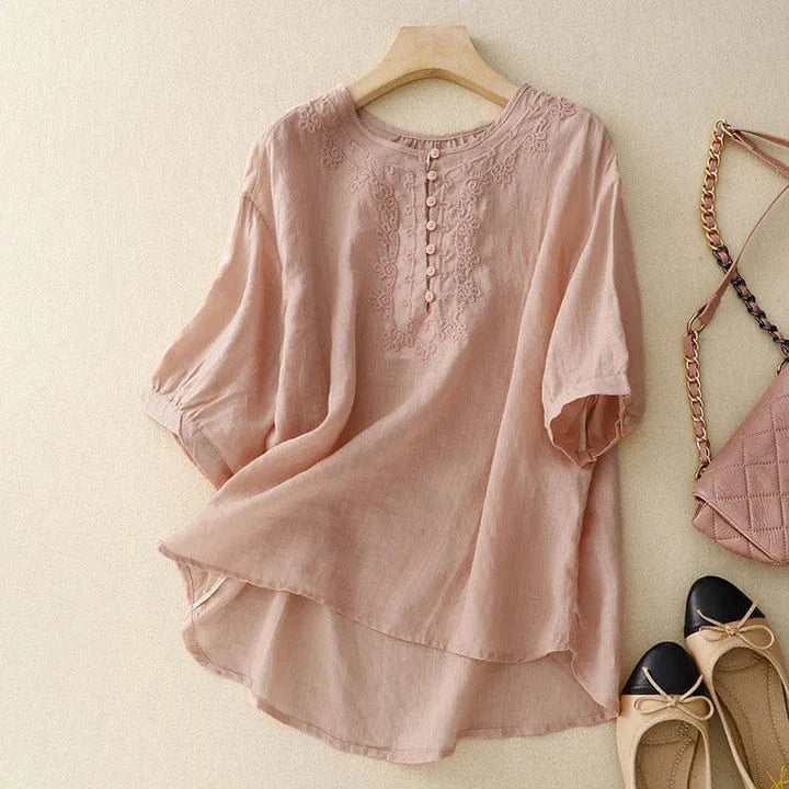 Allison Linen Blouse