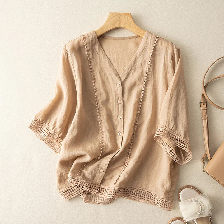 HARMA LINEN BLOUSE