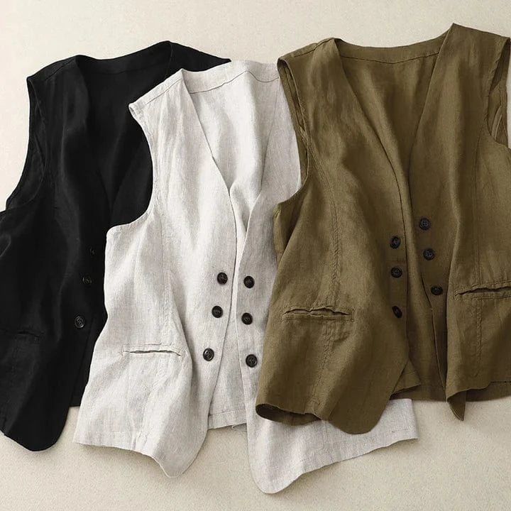 Éloise Linen Vest