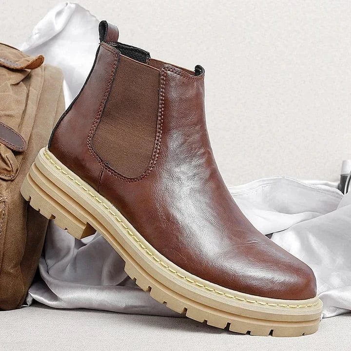 Genuine Leather Chelsea Boots
