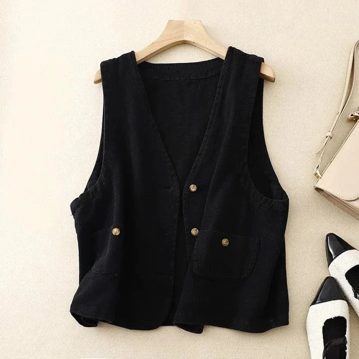 Julia Linen Vest
