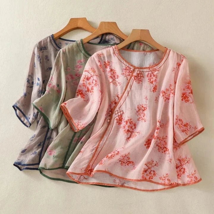 Jasmine Linen Blouse