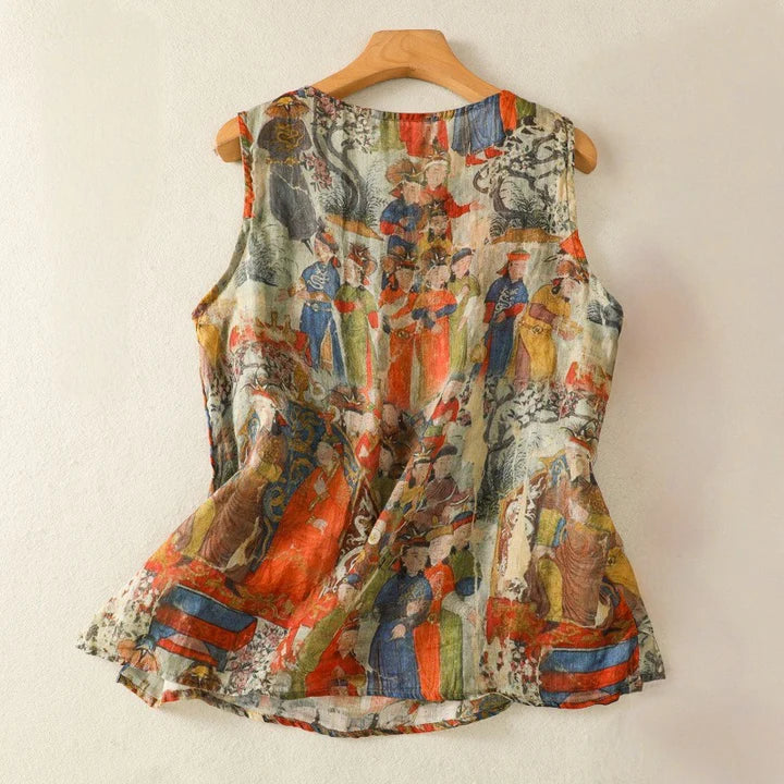 AMBER LINEN TOP