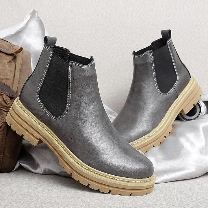 Genuine Leather Chelsea Boots