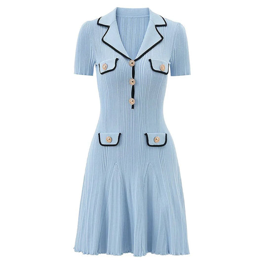 ALENA™ BUTTON MINI DRESS