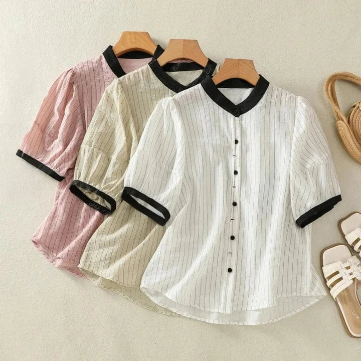 Mia Linen Blouse