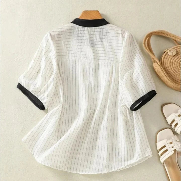 Mia Linen Blouse