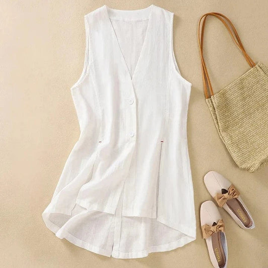 CLAIRE LINEN VEST