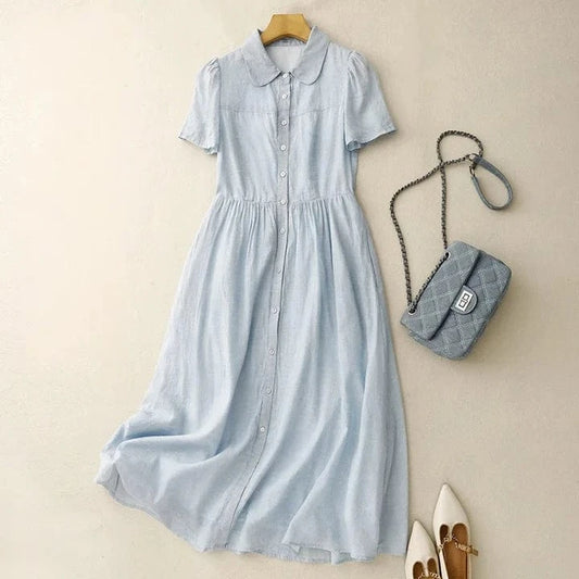 Lunaria Linen Dress
