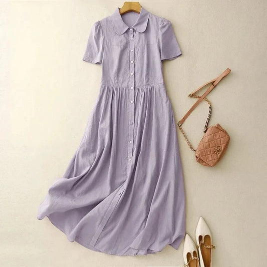 Lunaria Linen Dress