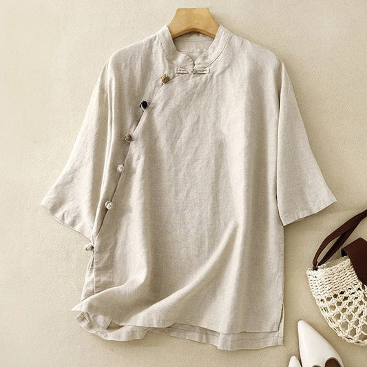 RICA LINEN BLOUSE