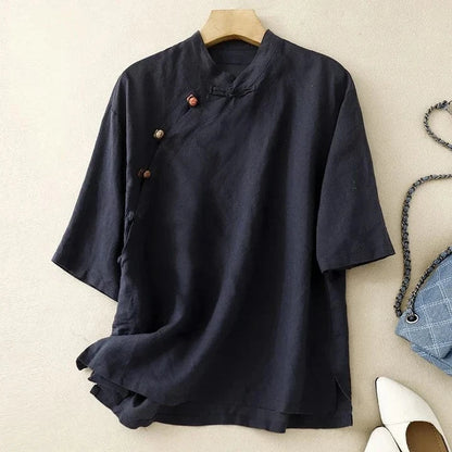 RICA LINEN BLOUSE