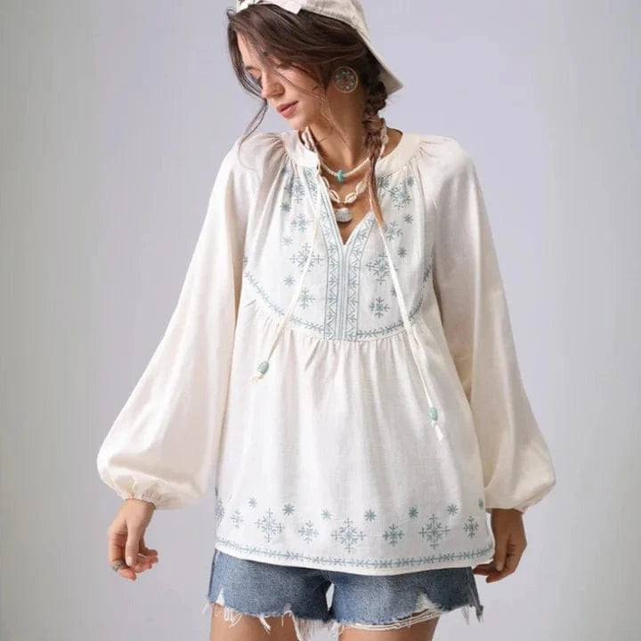 Amanda Linen Blouse