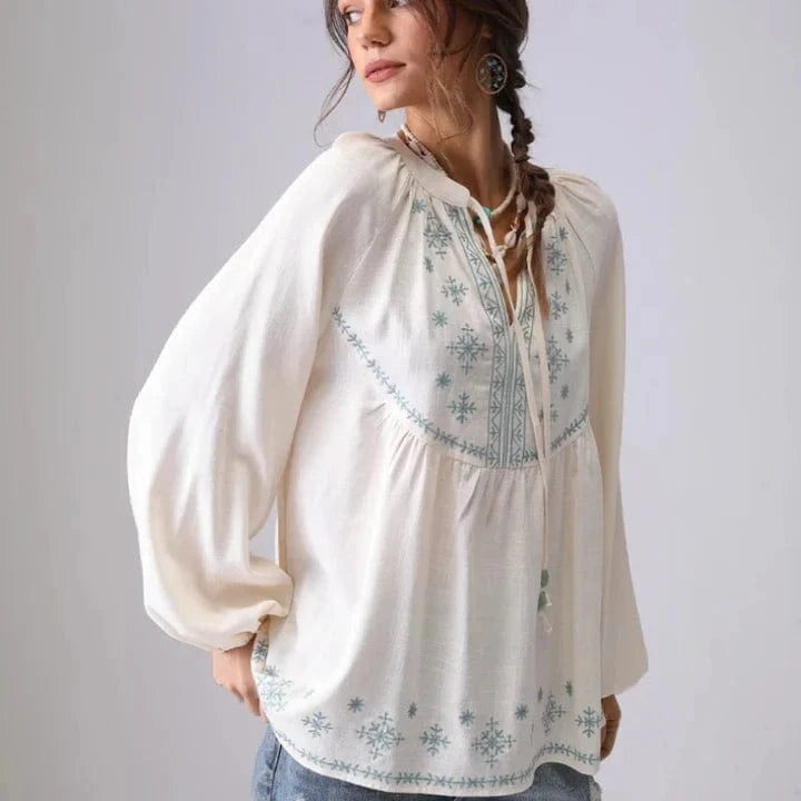 Amanda Linen Blouse