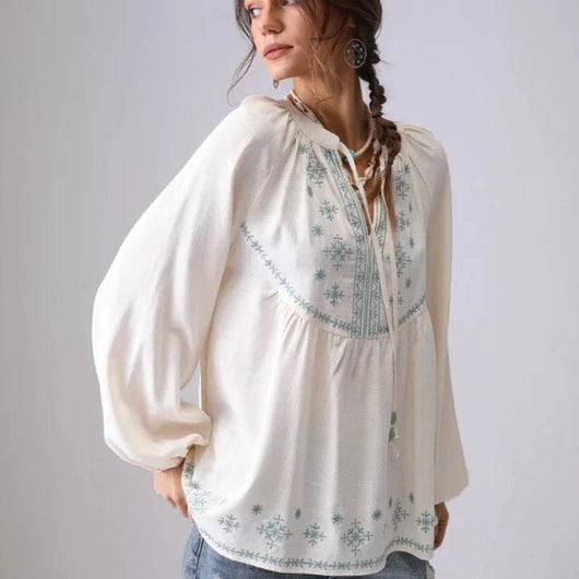 Amanda Linen Blouse