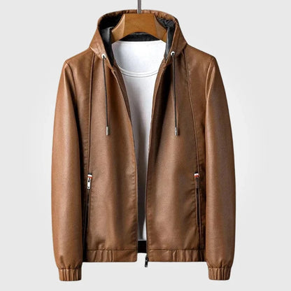 Hudson Leather Hoodie