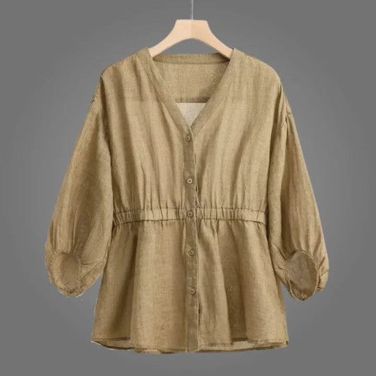Clara Linen Blouse