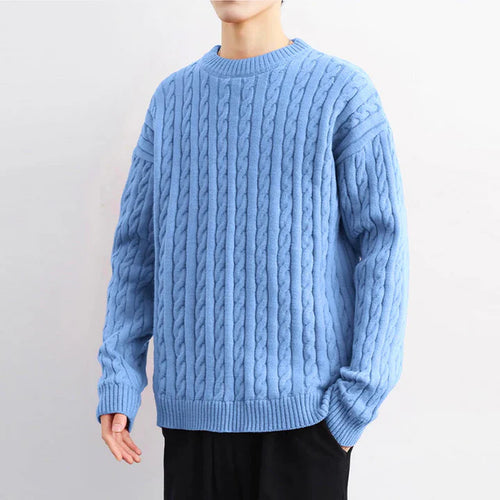 Cable Knit Crewneck Sweater