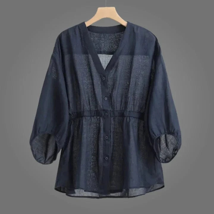 Clara Linen Blouse