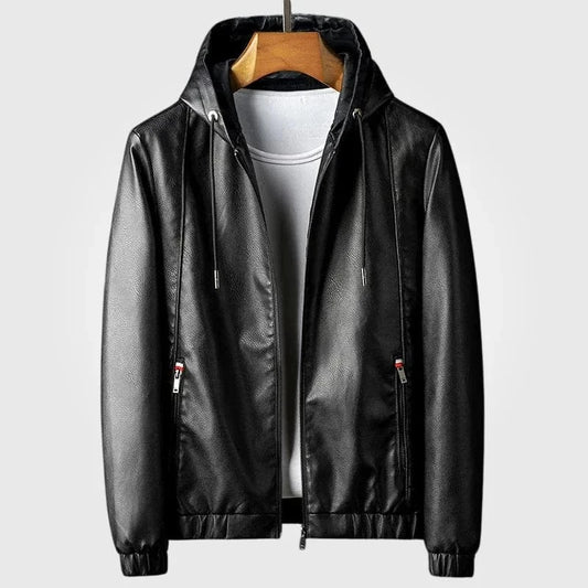 Hudson Leather Hoodie