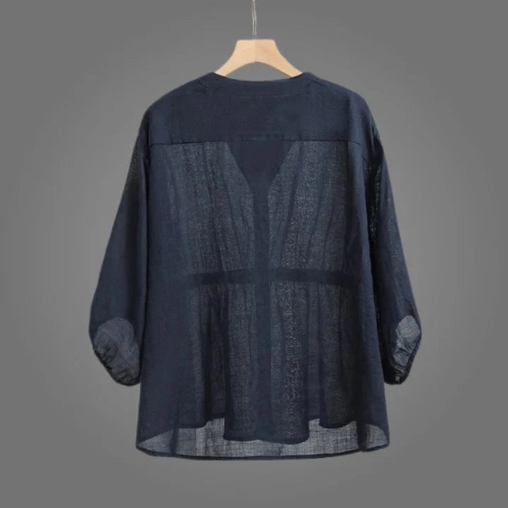 Clara Linen Blouse