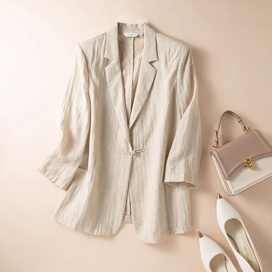 Ella Linen Blazer