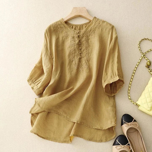 Allison Linen Blouse