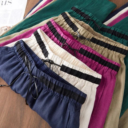 Violet Linen Pants