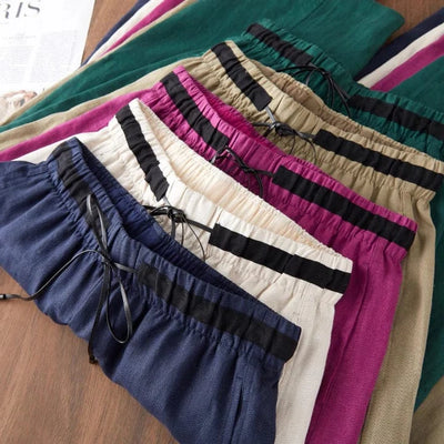 Violet Linen Pants