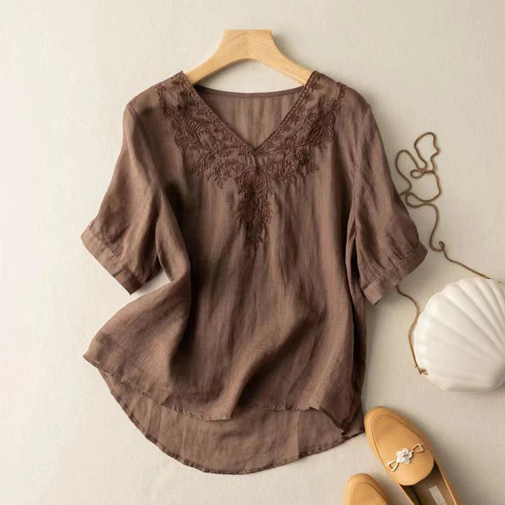 LOLA LINEN BLOUSE