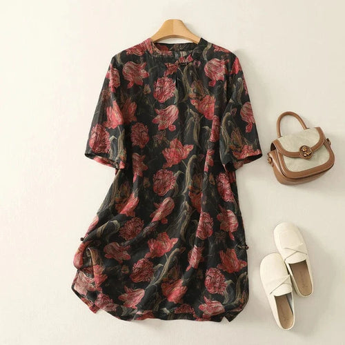 Elora Linen Dress