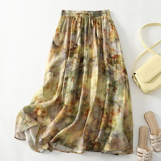 Gloria Linen Skirt