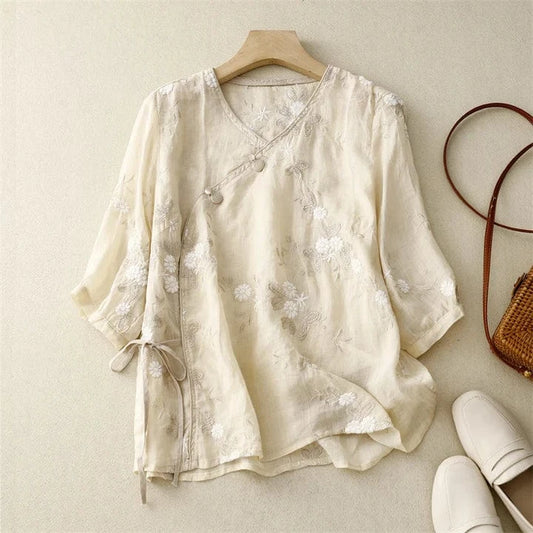 CALMA LINEN BLOUSE