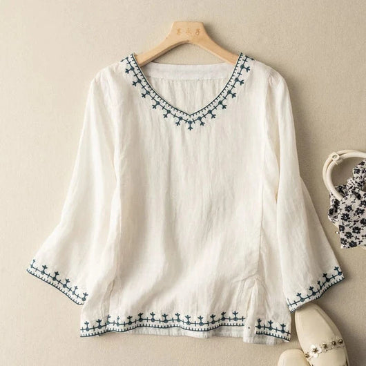 Melissa Linen Blouse