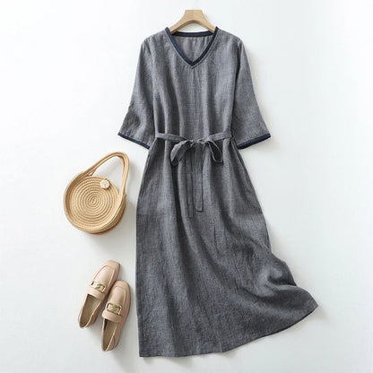 ADELA LINEN DRESS