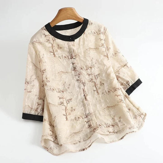 Salina Linen Blouse