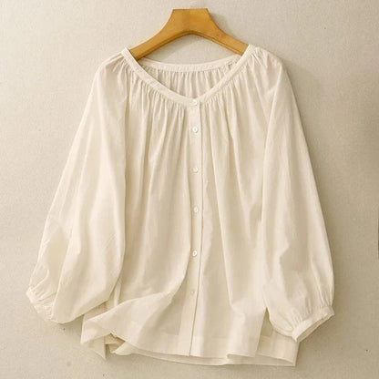 Alma Linen Blouse