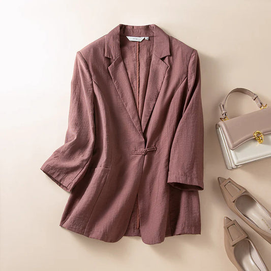 Ella Linen Blazer