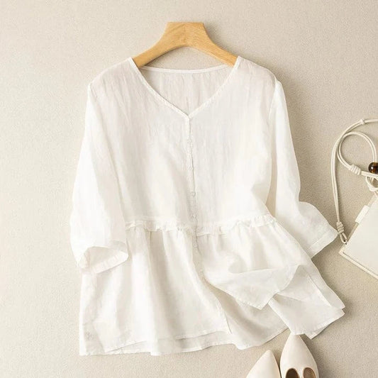 Mila Linen Blouse