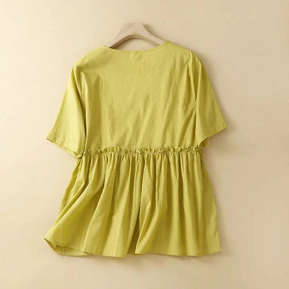 Alena Linen Blouse