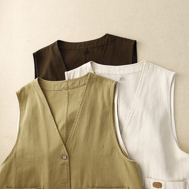 Helena Linen Vest