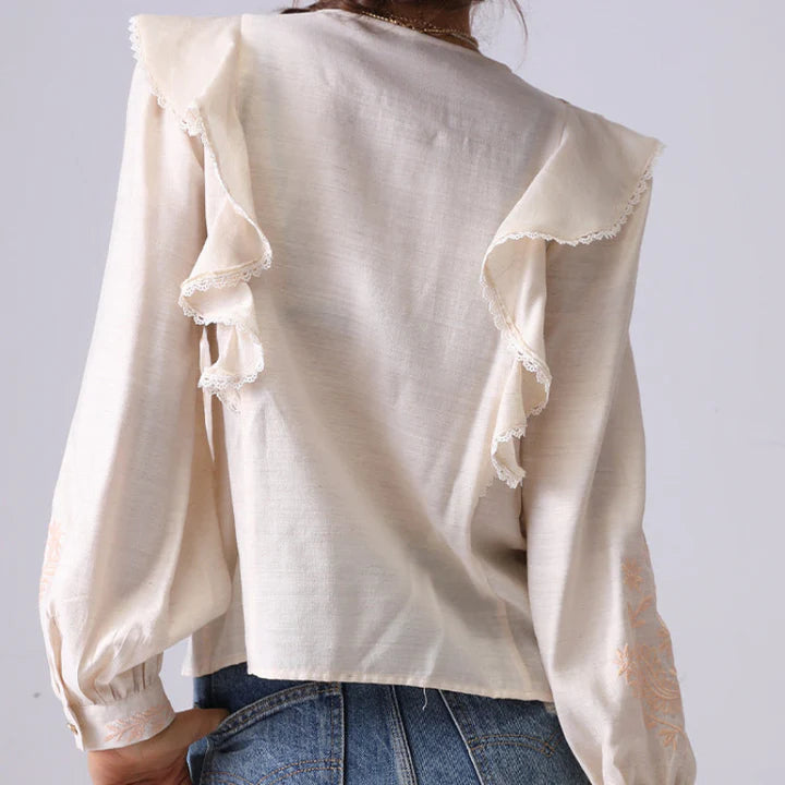 LÉONIE LINEN BLOUSE