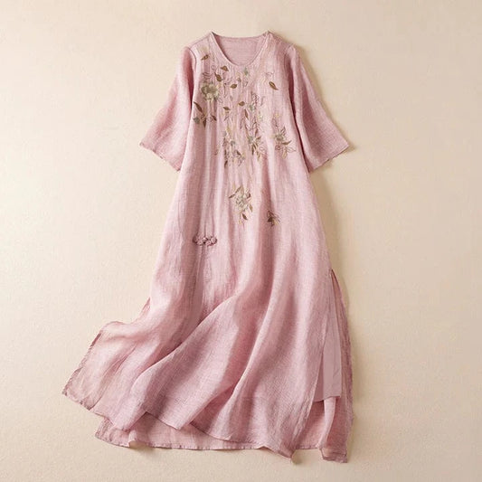 Sakora Linen Dress