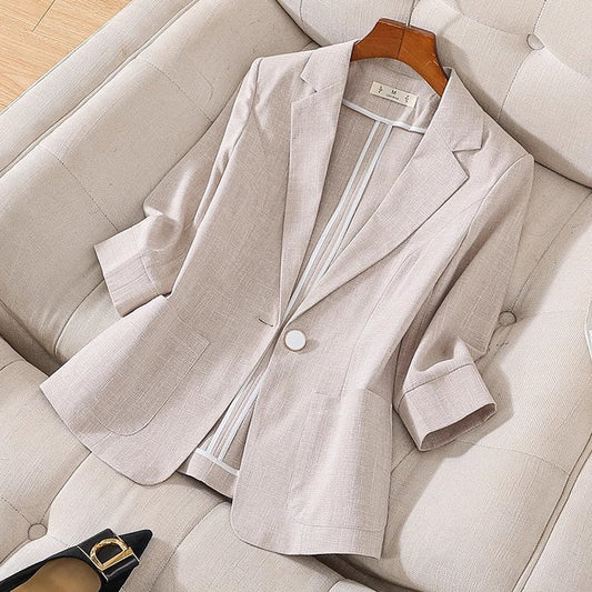 Alora™ Linen Blazer