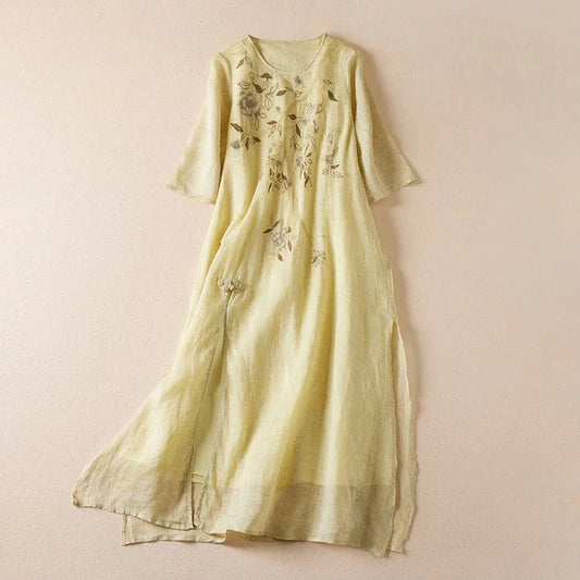 Sakora Linen Dress