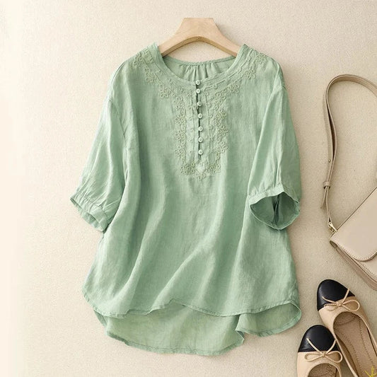 Allison Linen Blouse