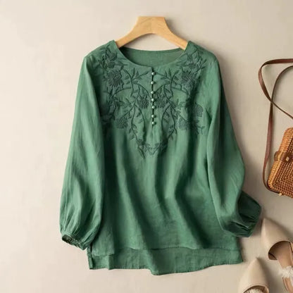 AMBER LINEN BLOUSE
