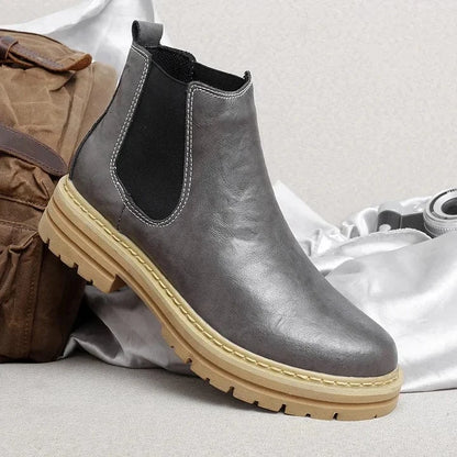 Genuine Leather Chelsea Boots